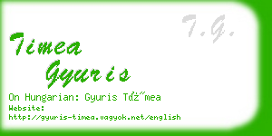 timea gyuris business card